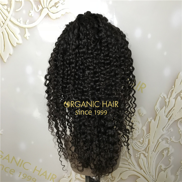 Human full lace wigs cheap for sale curly X89